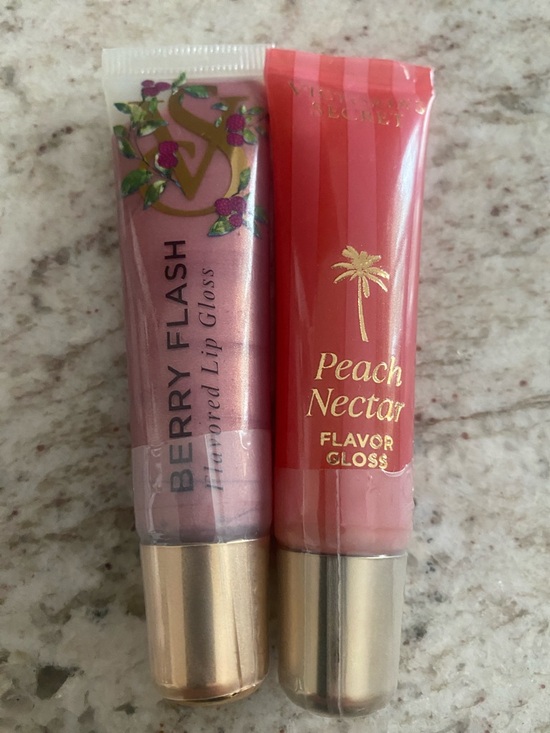 Victoria's Secret Other - Victoria's Secret Berry Flash & Peach Nectar Lip Gloss Duo NWT & sealed